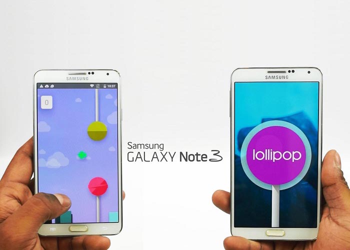 Galaxy Note 3 recibe Android 5.0 OTA en Vietnam