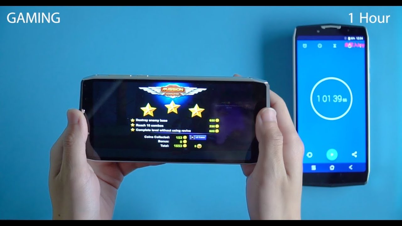 Blackview P10000 Pro 4 Hours Continuous Battery Test, 11000mAh super battery with 5V/5A