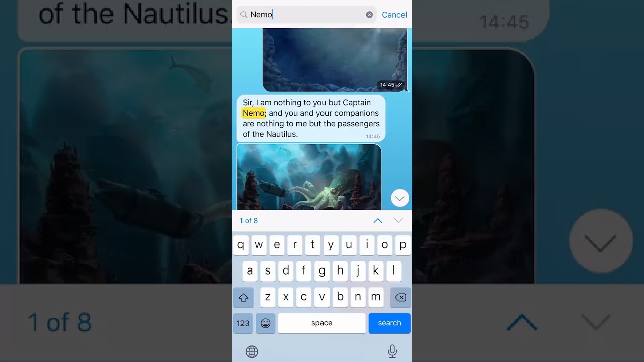 Búsquedas en lista | Telegram
