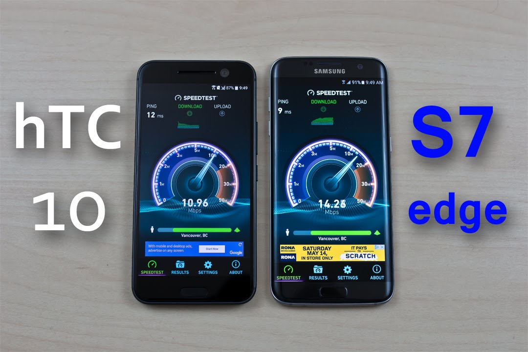 HTC 10 vs Samsung Galaxy S7 Edge (Exynos) - Speed Test Comparison Review!
