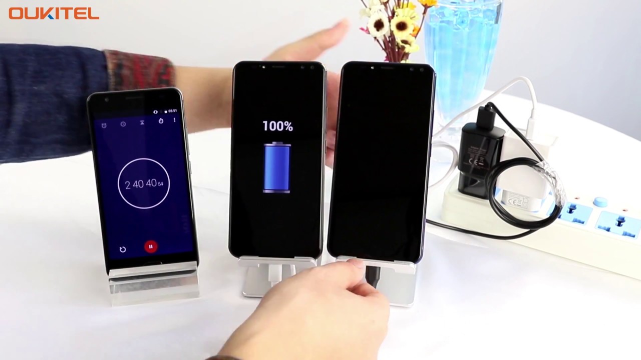 OUKITEL K6 charging speed by 5V/3A and 9V/2A