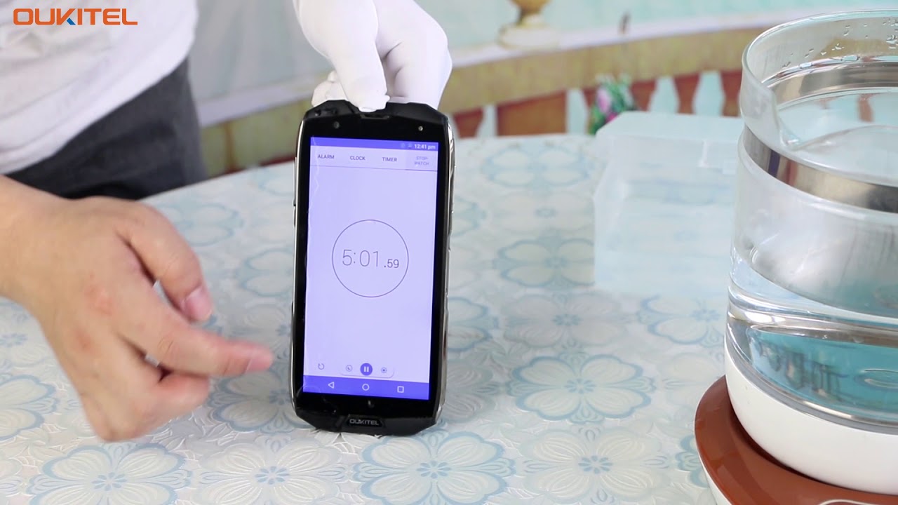 OUKITEL WP5000 IP68 Waterproof challenges-Ice and Hot water
