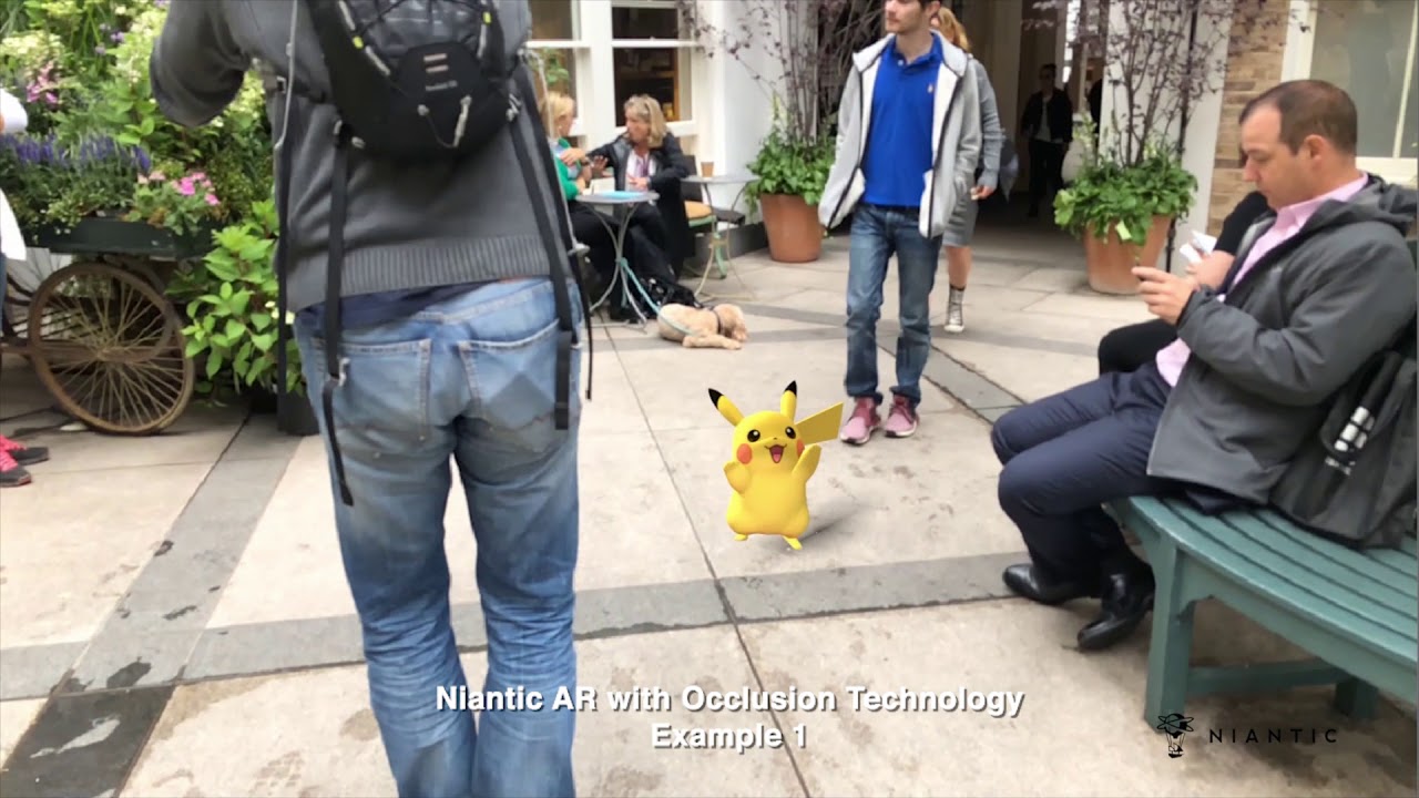 Codename: Niantic Occlusion - Real World AR Occlusion featuring Pikachu and Eevee