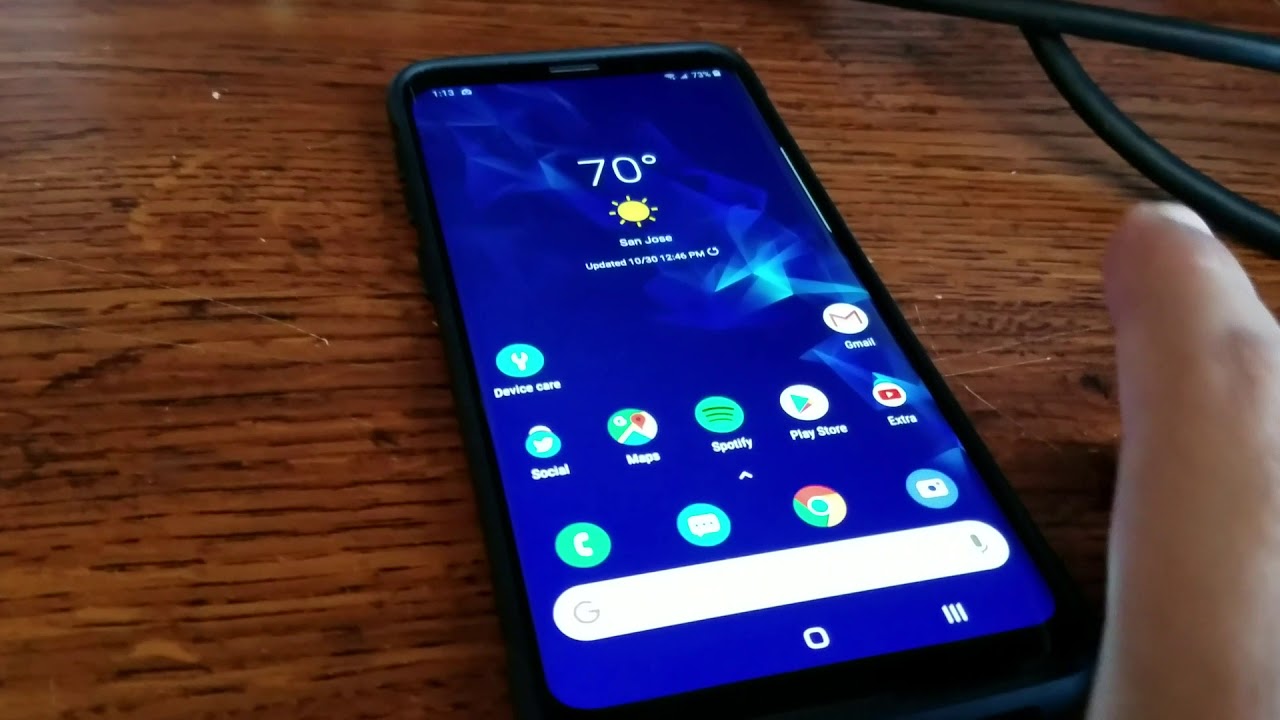 Dex on the S9 with Samsung Experience 10 no dock or station