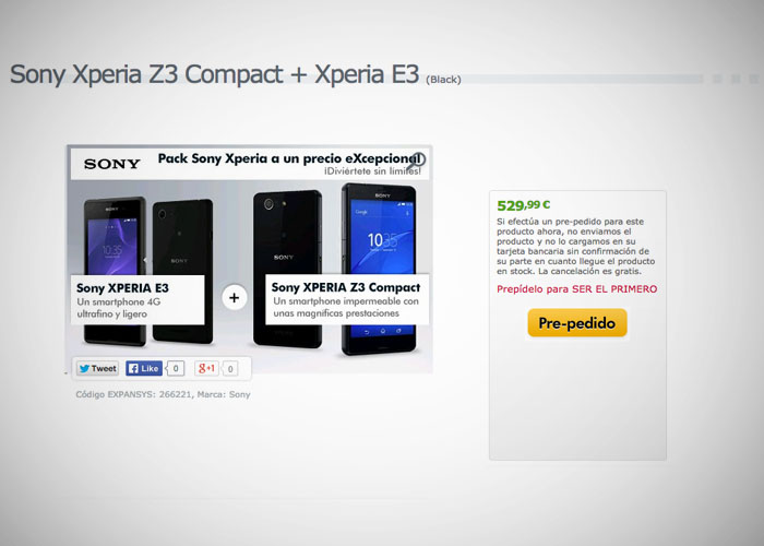 Expansys lanza una llamativa oferta si compras un Sony Xperia Z3 Compact