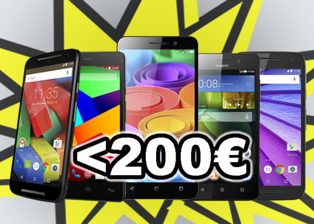 Los mejores smartphones por menos de 200 euros