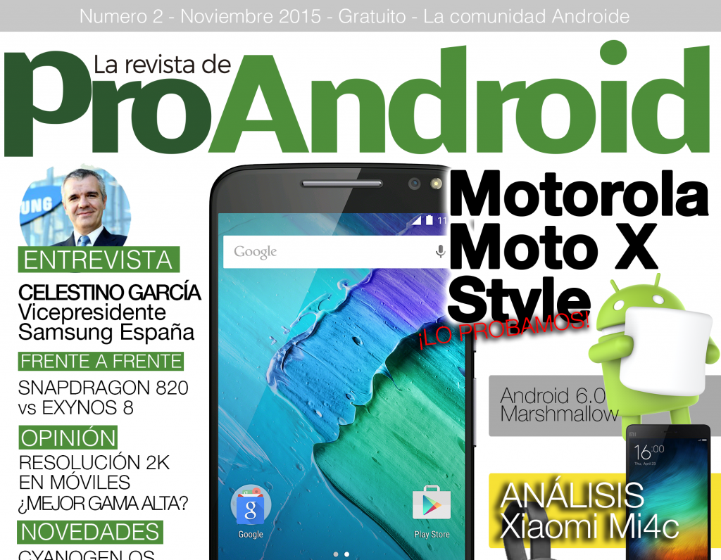 ¡Nueva revista! Segundo número de ‘La Revista de ProAndroid’. Sorteamos un Xiaomi Mi4c. ¡Descárgatela ya!