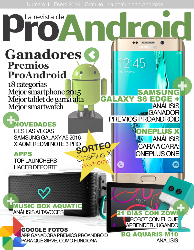 Cuarto número de La Revista de Pro Android – Enero 2016