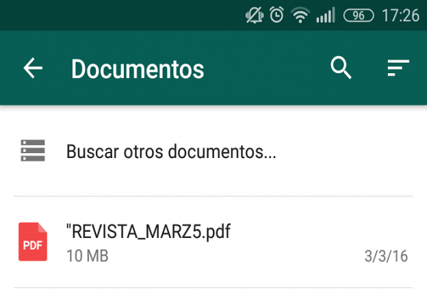 WhatsApp ahora permite el envío de PDF desde Drive y otros servicios