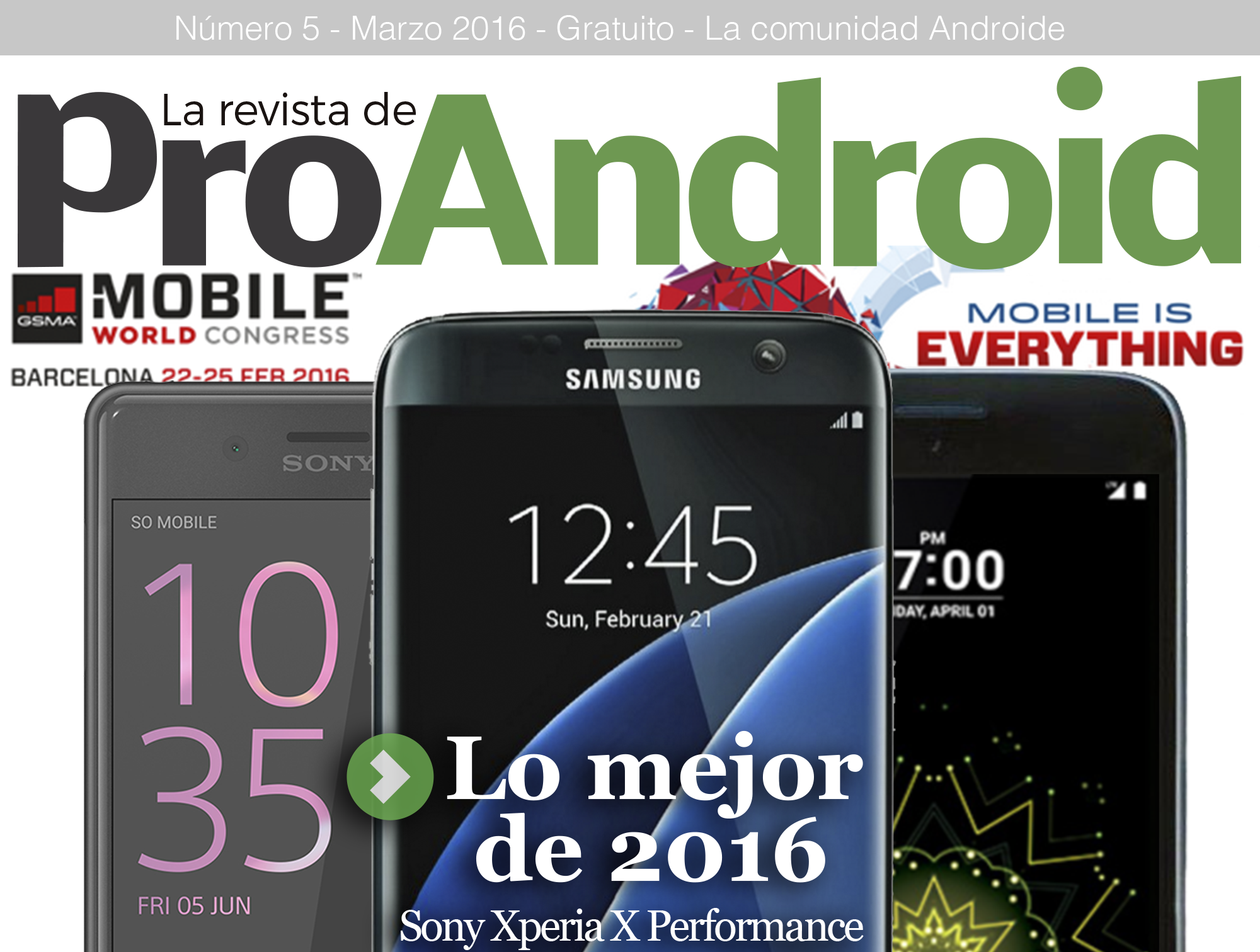 Número de marzo de La Revista de Pro Android – Nº5