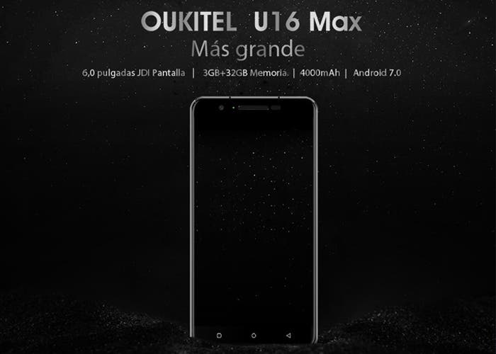 OUKITEL U16 Max es oficial, además de enorme