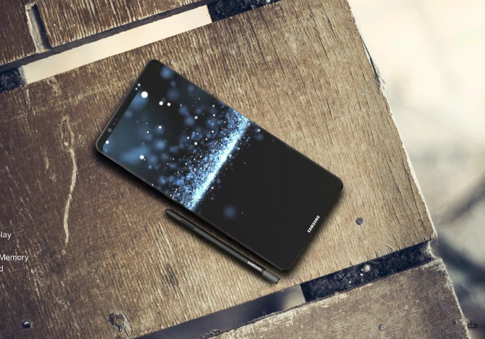 diseño del Samsung Galaxy Note 8