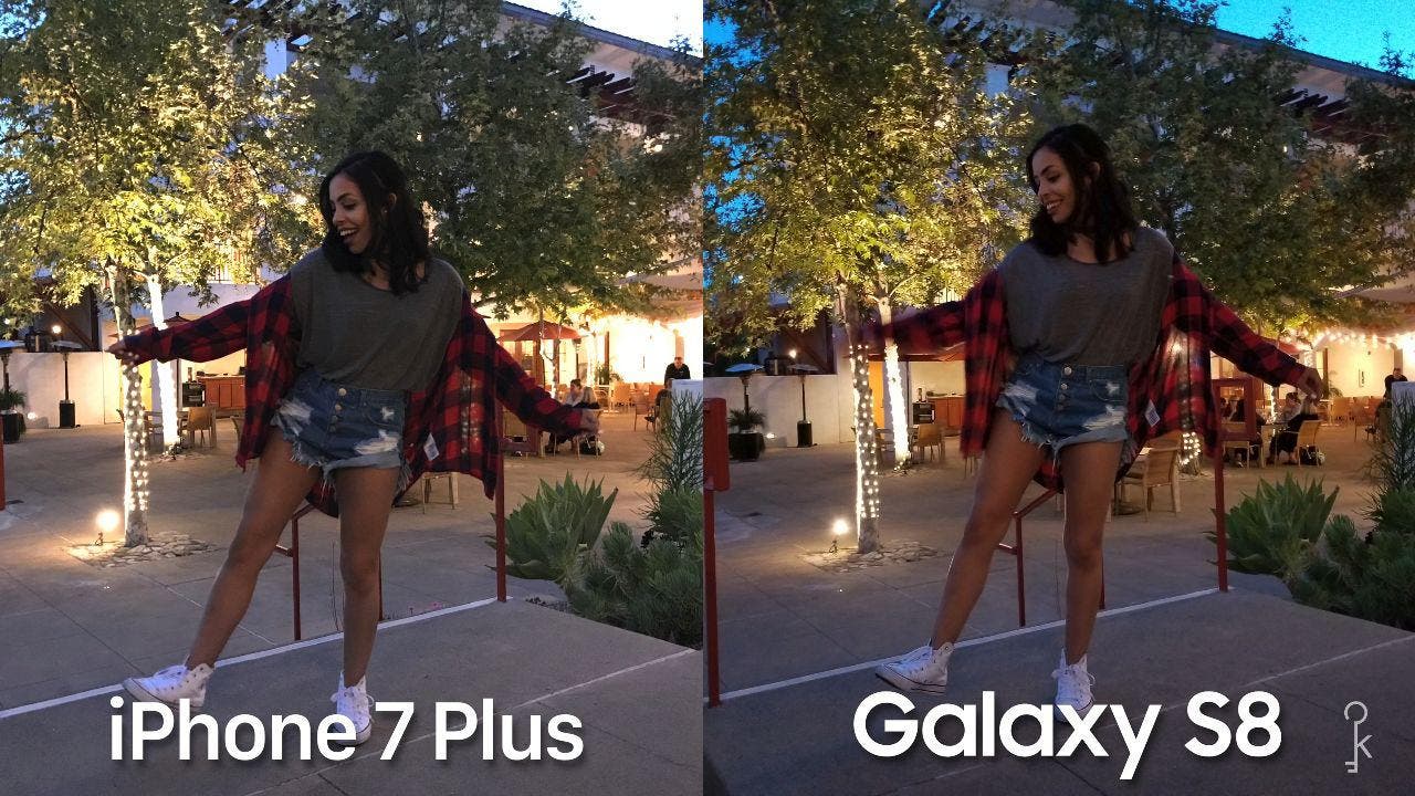 Cámara del Samsung Galaxy S8 vs iPhone 7