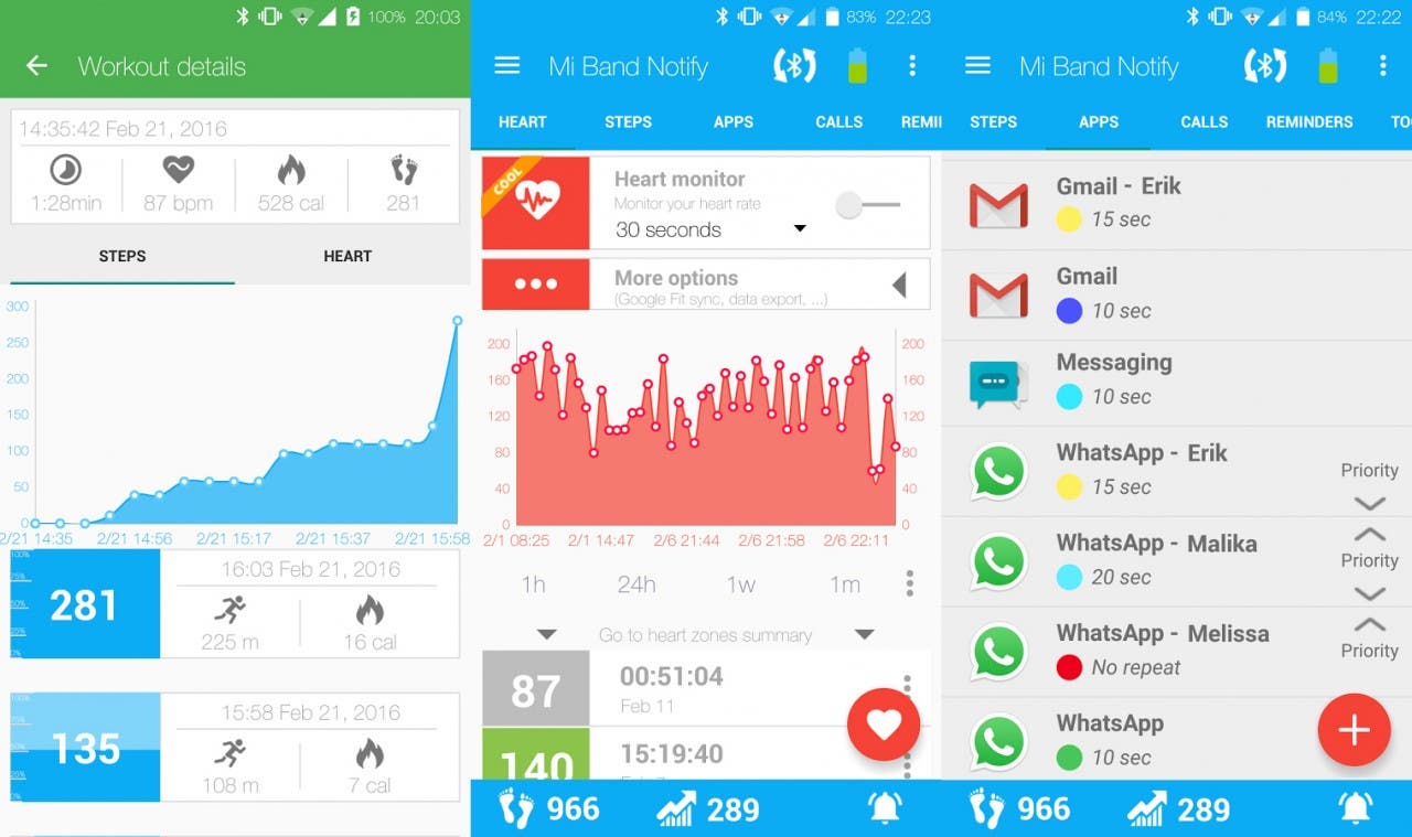 captura Notify & Fitness for Mi Band