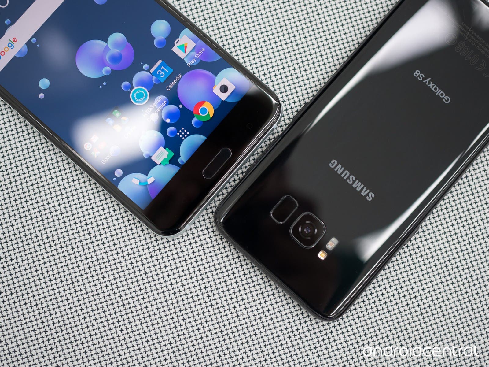 htc u11 vs galaxy s8 sensor de huellas 