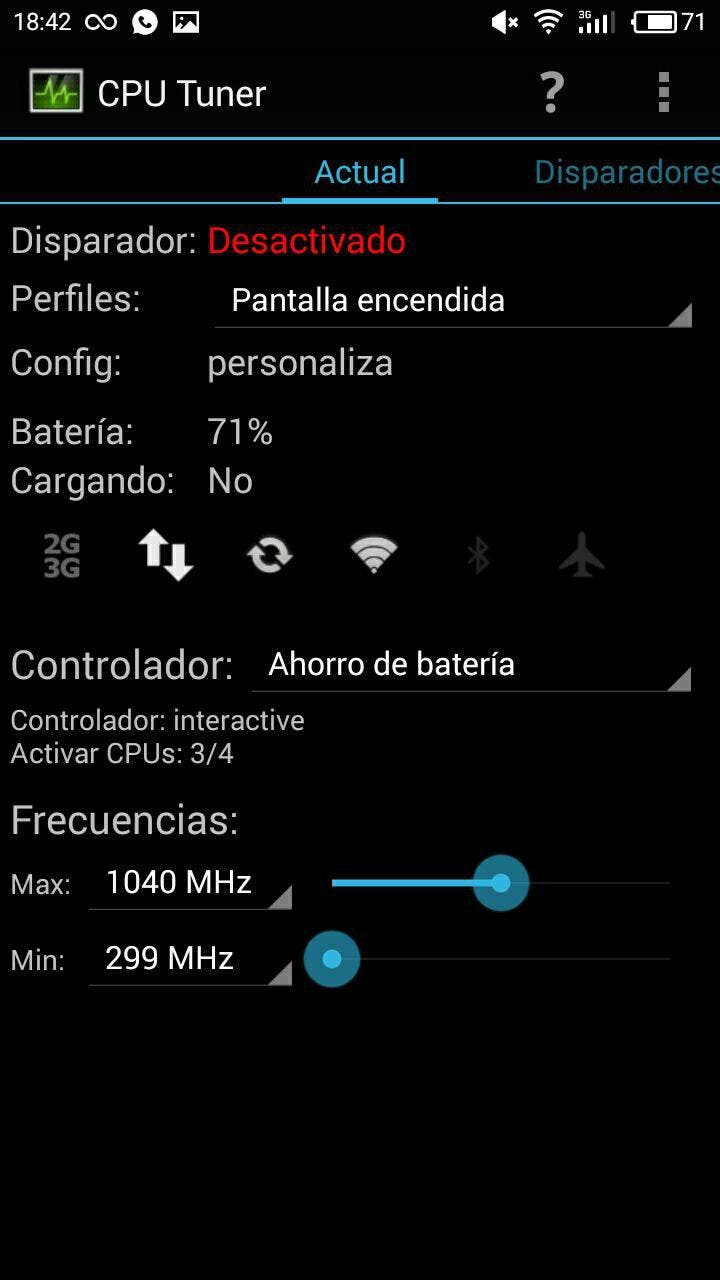 pantalla encendida cpu tuner