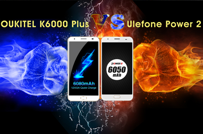 Oukitel K6000 Plus vs Ulefone Power 2: una batalla de grandes baterías