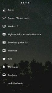 ajustes frame android