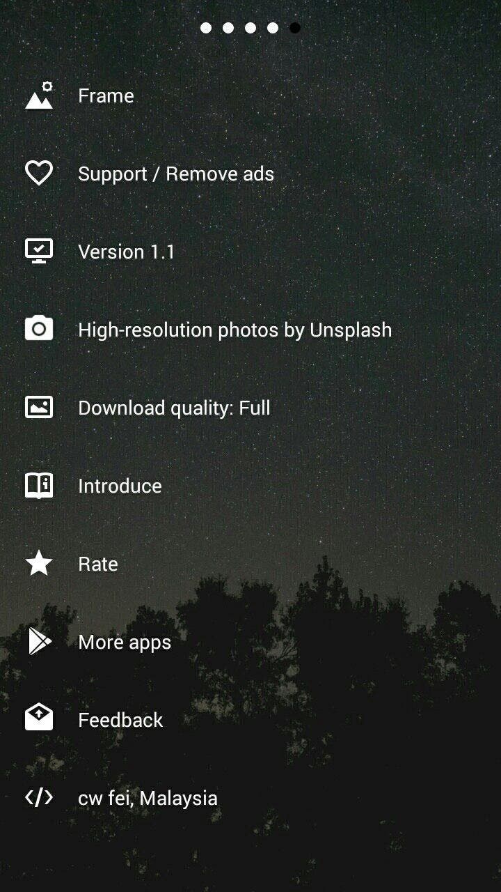 ajustes frame android