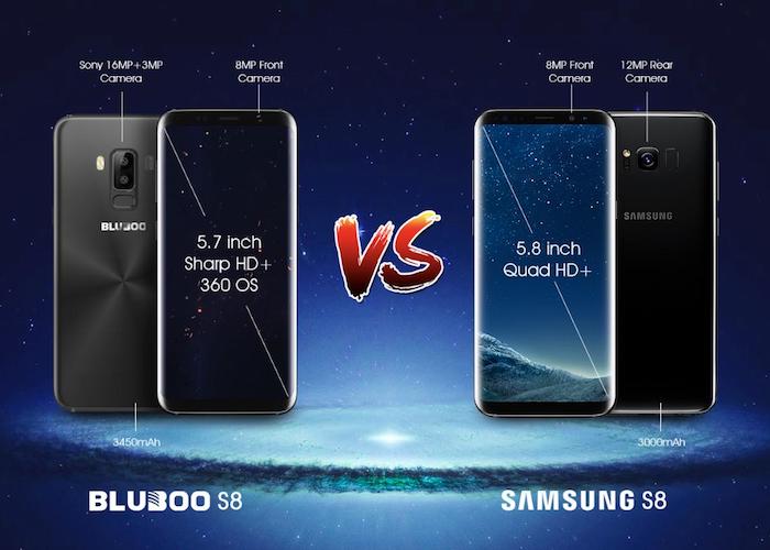Bluboo S8 vs Samsung Galaxy S8: la guerra de los clones ha comenzado