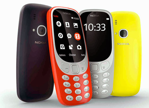 Colores del Nokia 3310 2017