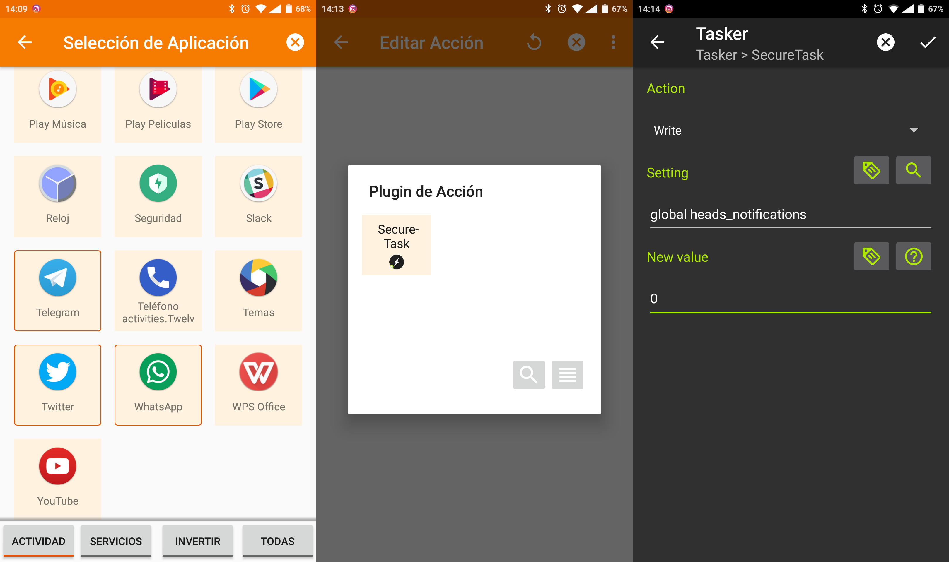 bloquear notificaciones tasker