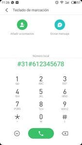 llamada en oculto Android