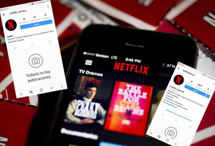 Netflix no regala cuentas en Instagram, ni Burger King, ni Mercadona…