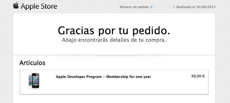 precio licencia App Store