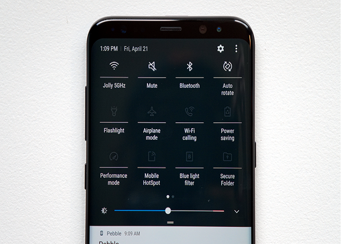 Cómo añadir ajustes rápidos de pantalla en el Galaxy S8/S8+
