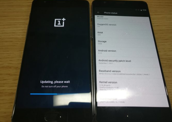 Android Oreo OnePlus 3