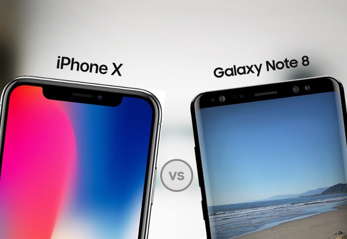 iPhone X vs Galaxy Note 8 vs los demás gama alta: ¿quién tiene los biseles más pequeños?