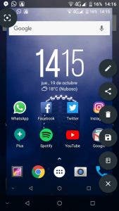 compartir capturas de pantalla en android