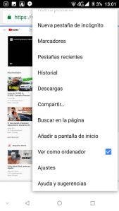 version escritorio youtube android