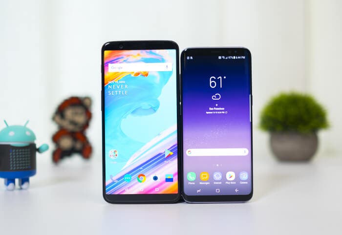 Samsung galaxy s8 vs oneplus 5t