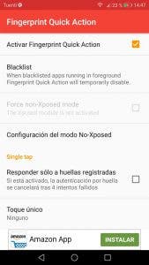 personalizar gestos en android con la huella