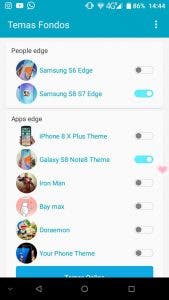 pantalla edge en android