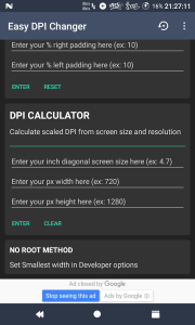 cambiar la resolución de la pantalla en Android