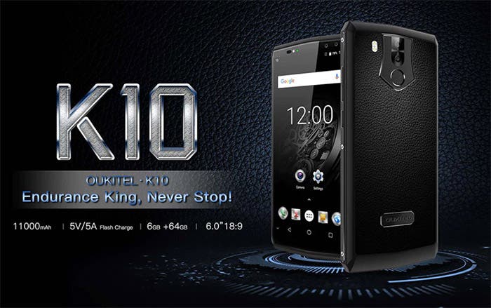 oukitel k10 bateria