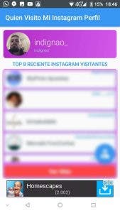 aplicacion quien ha visitado mi perfil en Instagram