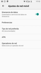 redes móviles android