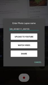 grabar un time lapse en Android