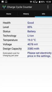 información bateria android