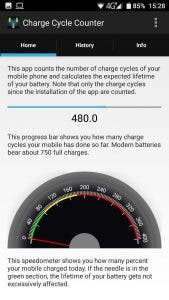 contar ciclos de carga en android