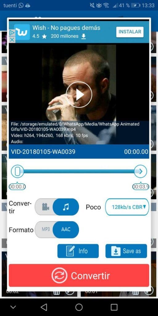 Aprende a convertir video en audio en Android fácilmente