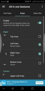 navegación por gestos en Android