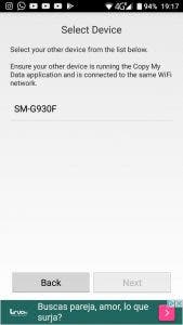pasar la información de un teléfono a otro