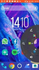 controles Pie en Android