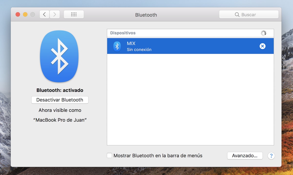 compartir Internet por Bluetooth en mac