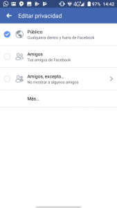 ocultar las publicaciones en facebook